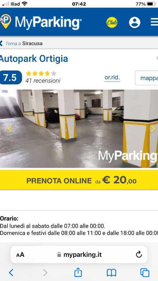 Apartament Il Sipario Palazzo Accolla Syrakuzy Zewnętrze zdjęcie